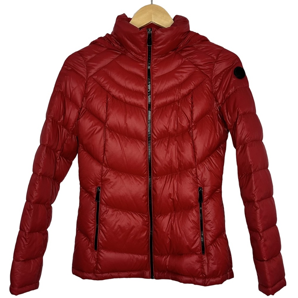 Calvin Klein Duck Down Lightweight Quilted Red Jacket Packable